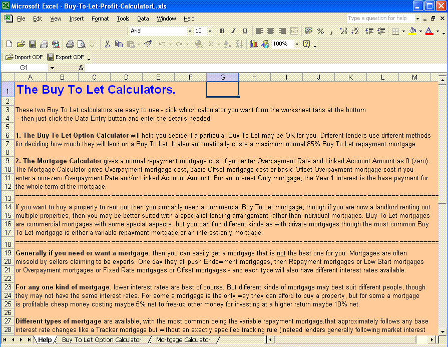 Buy To Let Profit Calculator Buy To Let Profit Calculator
